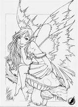 Coloring Fairy Adult Pages Printable Popular Fairies sketch template