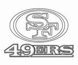 49ers Nfl Printable Niners Helmet Forty Seahawks Raiders Texto Monocromo Logodix Vectorified sketch template