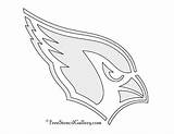 Stencil Cardinals Arizona Nfl Logo Template Coloring Pumpkin Carving Pages sketch template