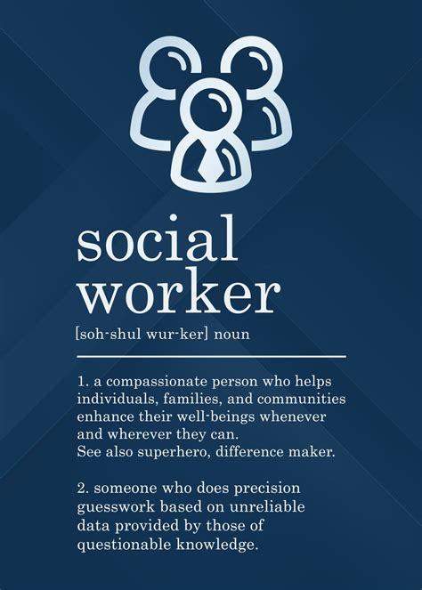 social worker definition poster  pixeldesign displate