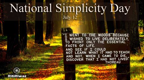 national simplicity day ritiriwaz