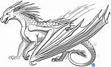 Wings Fire Dragons Dragon Coloring Pages Pale sketch template