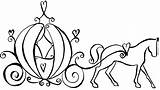 Carriage Cinderella Drawing Coloring Pages Getdrawings sketch template