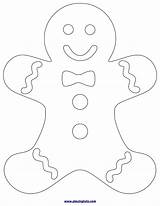 Gingerbread Man Printable Christmas Crafts Template Kids Preschool Worksheet Stencils Felt Decorations Activities sketch template