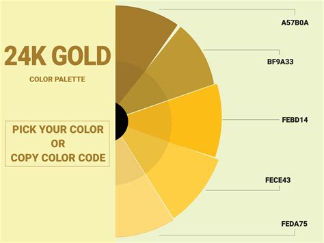 gold color palette  vector art  vecteezy