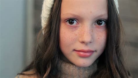 the girl with freckles and stock footage video 100 royalty free 13991105 shutterstock