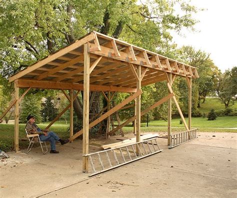 easy building shed  garage tractor shed pictures