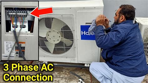 phase air conditioner wiring connection  urduhindi youtube