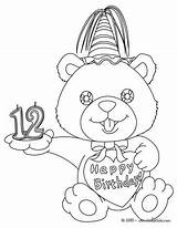 Birthday Candle Coloring Years Pages Year Print Hellokids Color Online Number sketch template
