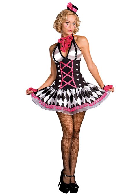 sexy harlequin clown costume halloween costume ideas 2021