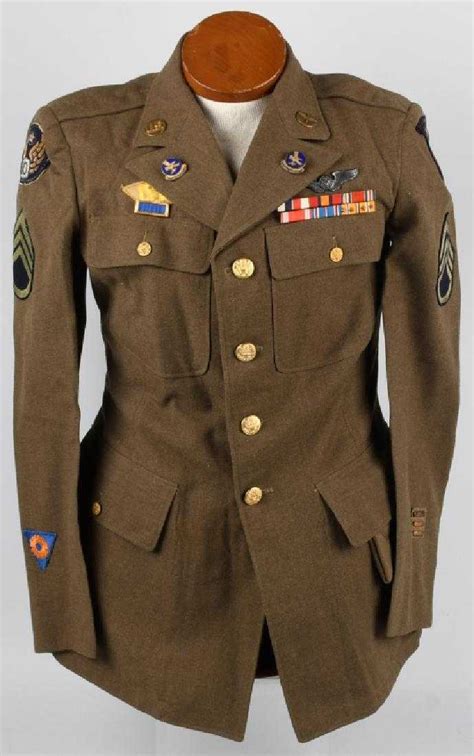 Wwii Us Army Air Corps Jacket With Wings Dis Cbi