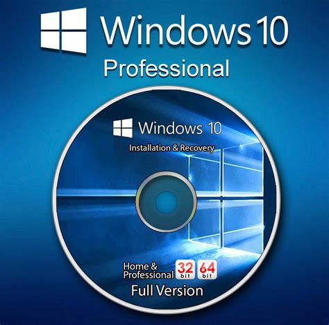 microsoft windows 10 pro professional 32 64 bit product