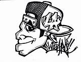 Graffiti Drawings Characters Cool Drawing Character Good Spray Sketches Letters Cartoon Gangster Mask Draw Gas Make Clipart Simple Beginners Easy sketch template