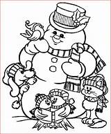 Snowman Coloring Christmas Pages Printable Holiday Filminspector sketch template