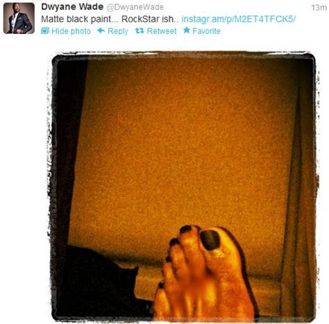 Dwyane Wade Shows Off His Painted Black Toenails Photo Bso