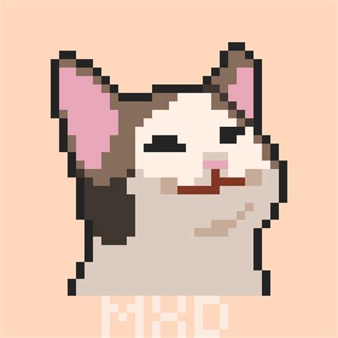 pixilart pop cat  miminxd