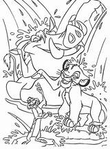 Coloring Pages Matata Hakuna Timon Lion King Simba Pumbaa Waterfall Print Color Getcolorings Library Clipart Coloringhome Popular sketch template