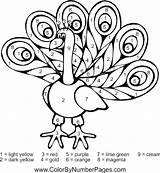 Peacock Coloring Pages Bird Color Feather Number Printable Animal Kids Print Colour Peacocks Numbers Colouring Drawing Fall Adult Sheets Getcolorings sketch template