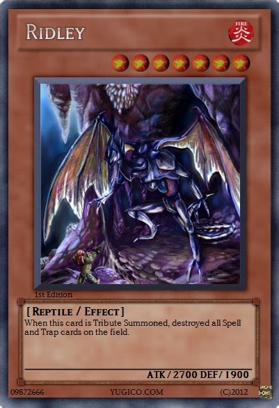 Ridley Yu Gi Oh Card Yu Gi Oh Fan Art 31779162 Fanpop