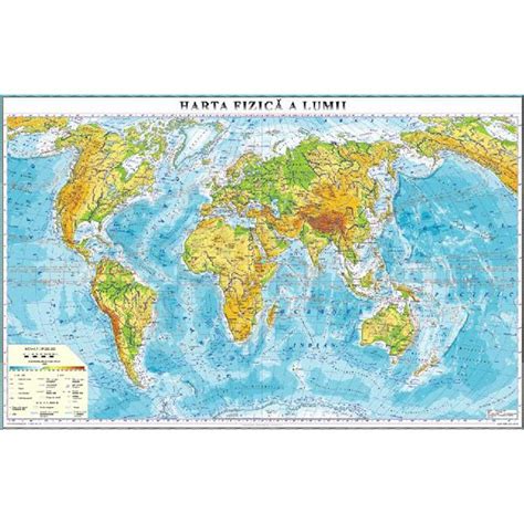 harta fizica  lumii profu de geogra