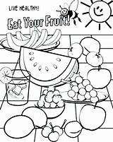 Coloring Healthy Pages Food Nutrition Eating Drawing Foods Printable Kids Protein Snack Grains Goomba Body Health Sheet Faces Sheets Getcolorings sketch template