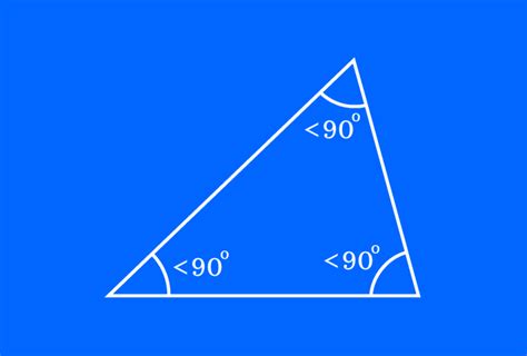 acute triangle acute angled triangle