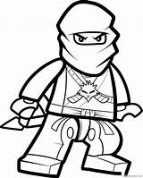 Ninjago Coloring4free Zane sketch template