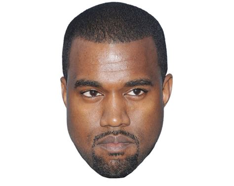 cardboard celebrity mask  kanye west lifesize celebrity cutouts