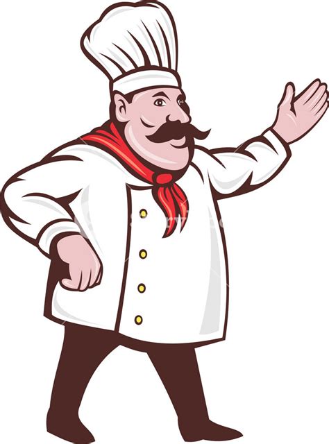 Cartoon Italian Chef With Mustache Royalty Free Stock Image Storyblocks