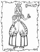Princess Coloring Print Pages Printable Library Clipart Line sketch template