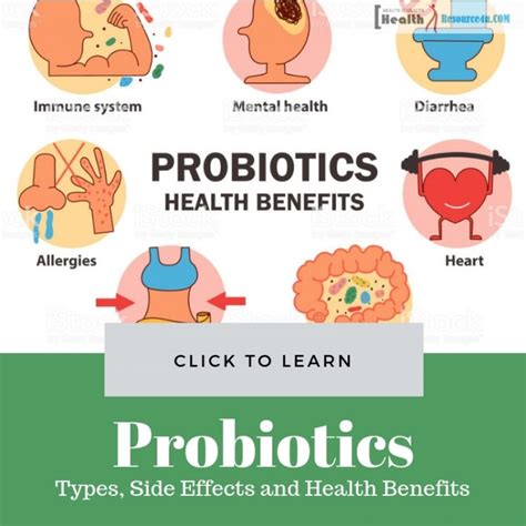 probiotics types side effects and health benefits