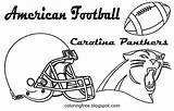 Coloring Printable Football Pages American Carolina South Color Panthers Drawing Kids Panther Rising Louisiana Orleans Hours Sun Games Team sketch template