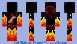fire cloak minecraft skin