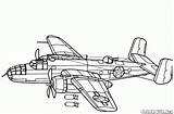 Bombowiec Coloring Mitchell Colorare Bombardier Disegni Aerei 25d Rysunek Samoloty Kolorowanka Kolorowanki Chasse Aviones Norteamericano Elicotteri 9r Yak Malvorlagen Flugzeuge sketch template