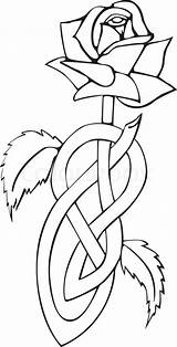 Gaelic Knotted Carving Knots sketch template