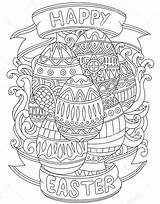 Easter Coloring Pages Adult Happy Colouring Choose Board sketch template