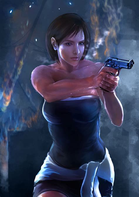 Jill Valentine Resident Evil And 1 More Drawn By