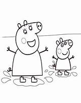 Coloring Pages Pig George Kids Diposting Oleh Admin Di sketch template