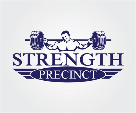 gym logo design  strength precinct  adisharma design