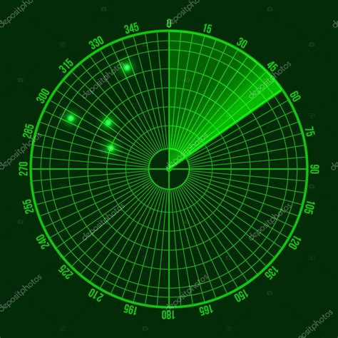 green radar screen vector stock vector  infinity
