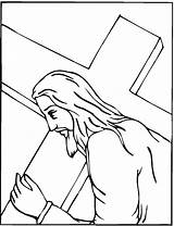 Kreuz Tragen Ausmalen Ausmalbild Kreuzigung Ostern Testament Auferstehung Ausdrucken Malvorlagen Sponsored sketch template