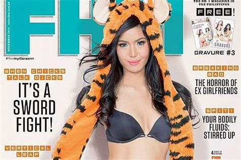 Look Pbb Winner Myrtle Strips For Fhm Abs Cbn News