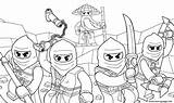 Ninjago Coloring Pages Print Printable Awesome Color sketch template