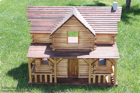 jennys miniatures  finished log cabin