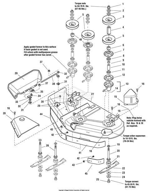 john deere piranha  mower deck parts diagram joloography