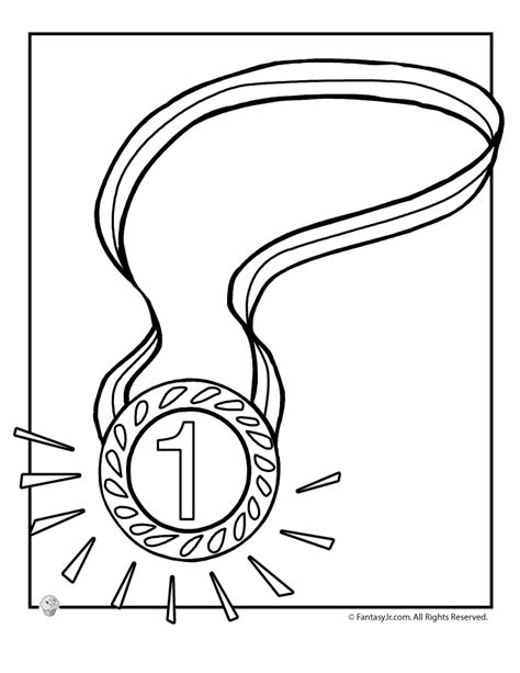 summer olympics coloring pages  gold medal coloring page fantasy jr