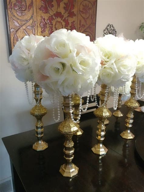 dollar store candle holders diy wedding decorations