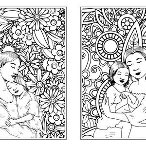 mothers day  mom coloring page coloring pages  etsy