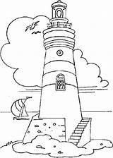 Coloring Lighthouse Pages Books Adult Adults Drawings Sheets Colouring Sea sketch template