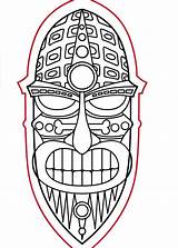 Tiki Mask Template Coloring Illustrator Pages Printable Clip Man Adobe Clipart Textured Colorful Create Clipartmag Drawing Library Cliparts Make sketch template